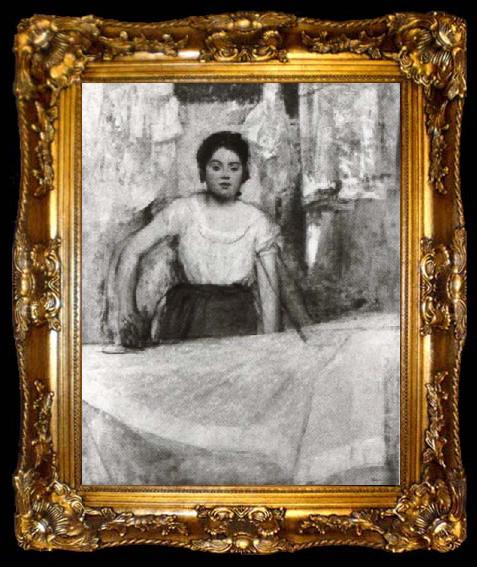 framed  Edgar Degas Woman ironing, ta009-2